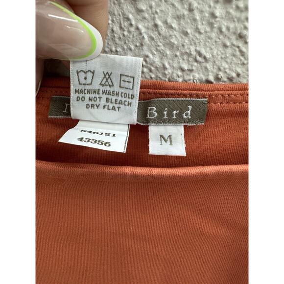 Isabella Bird Womens Tank Top Size Medium Orange Square Neck Back Strap - Picture 4 of 10